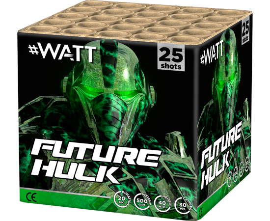 Future Hulk 25 Schuss Feuerwerksbatterie Watt